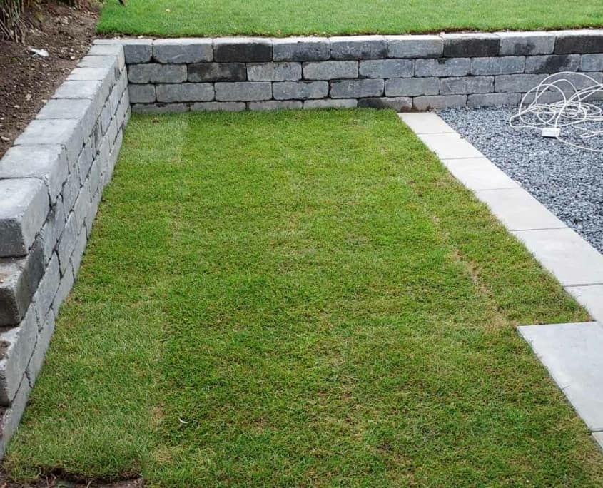 Etablering af støttemur på Sjælland